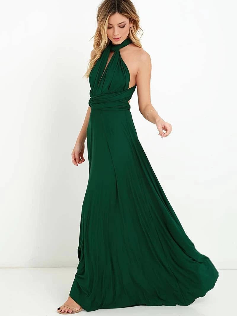 Elegant Convertible Maxi Dress