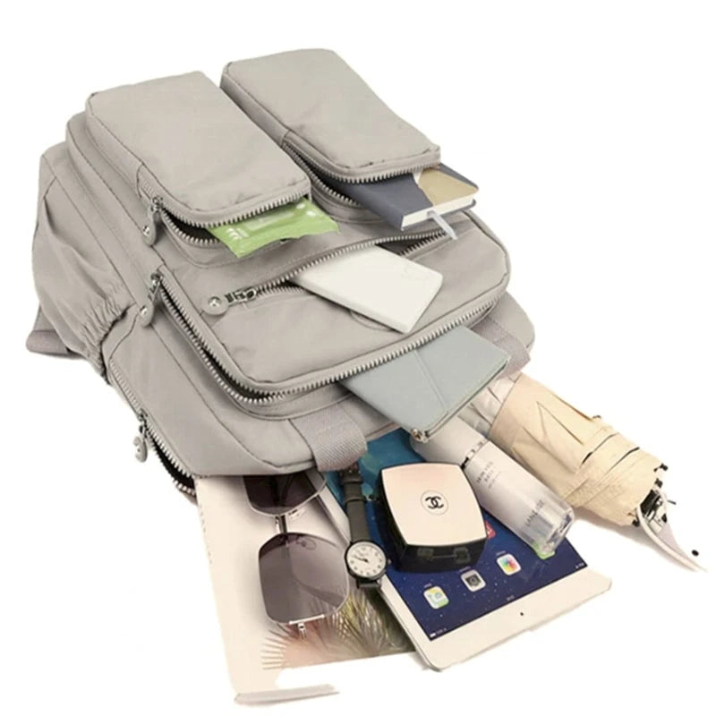 Fashion Women Waterproof Nylon Lightweight Backpack