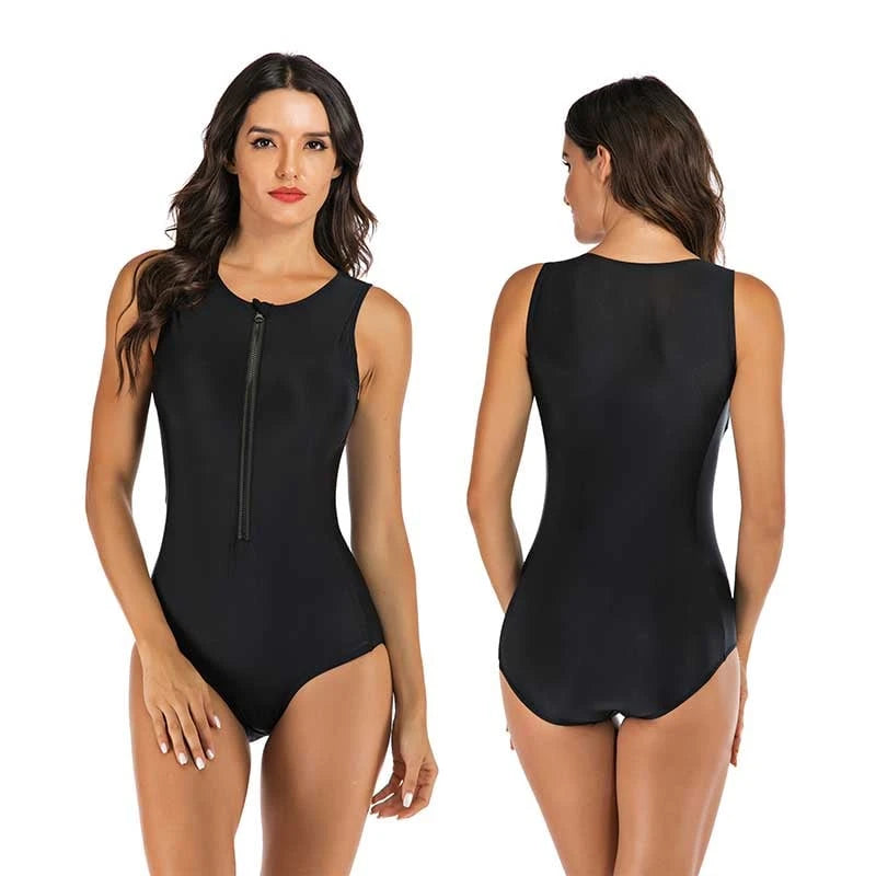 One-piece Sports Swimsuit With Interesting Design