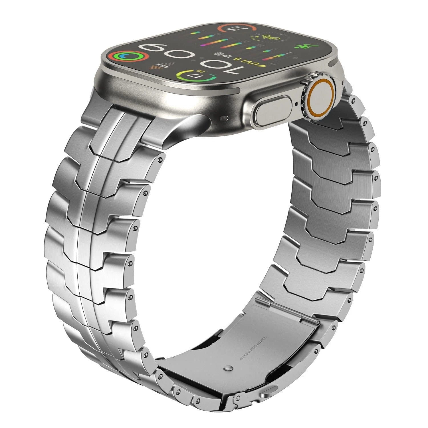 Luxe Titanium Apple Watch Band Suitable for Series 1 9 and Ultra