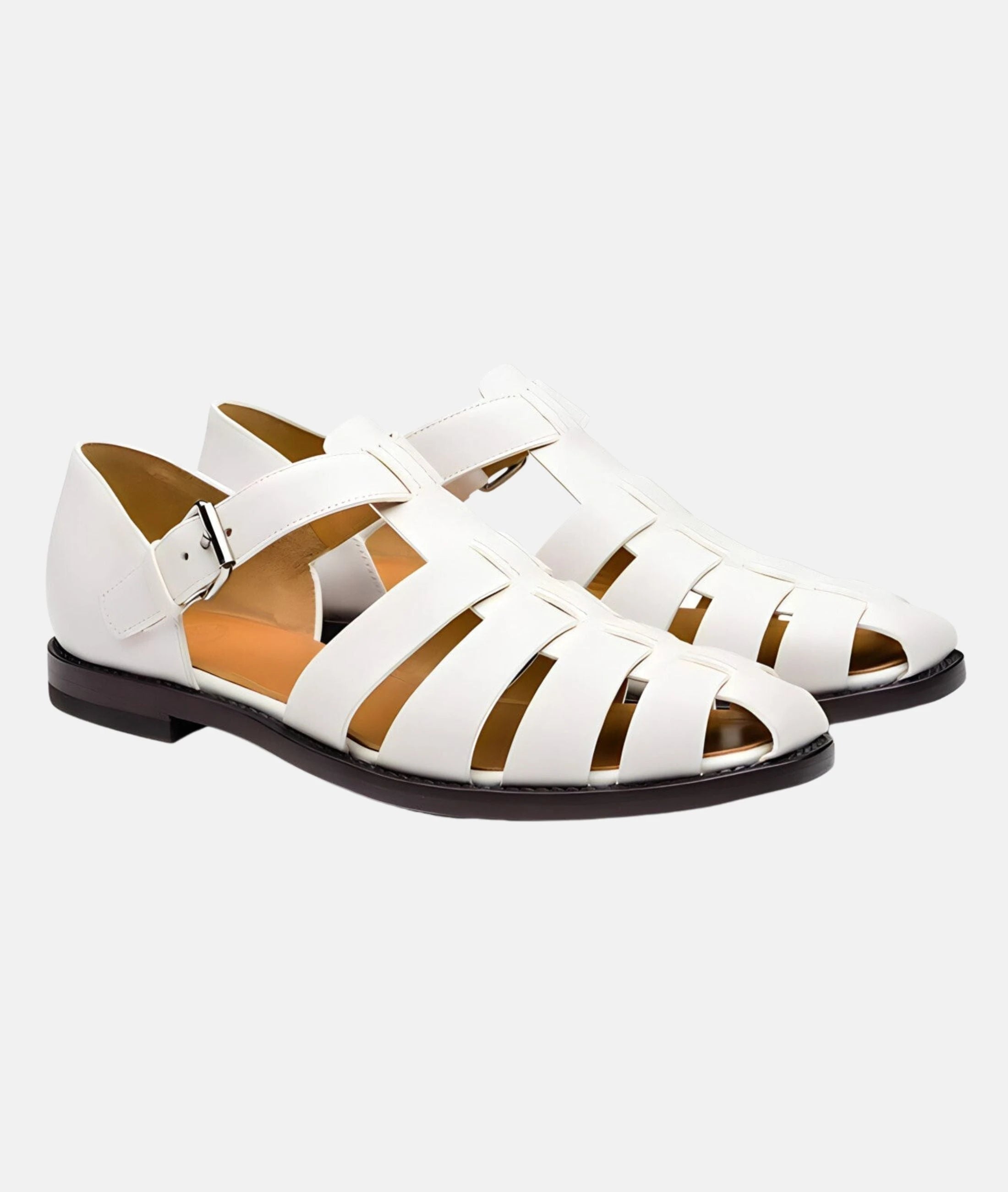 Strap Sandals With Elegant Cut