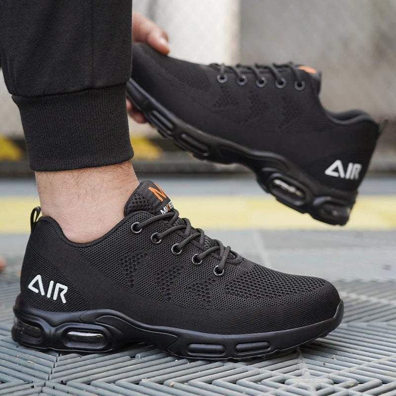 Light Waterproof Black Safety Shoes