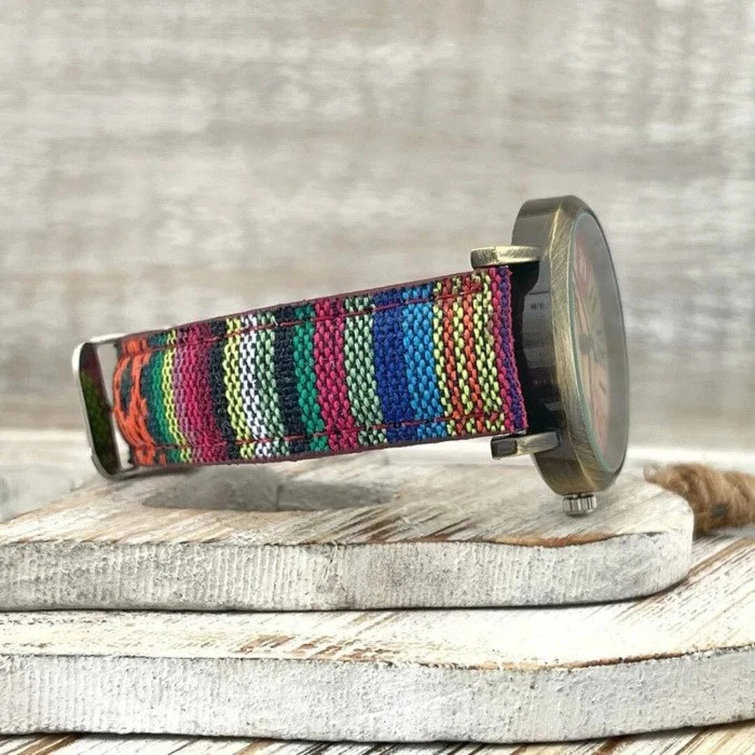 Multicolored Rainbow Pattern Watch