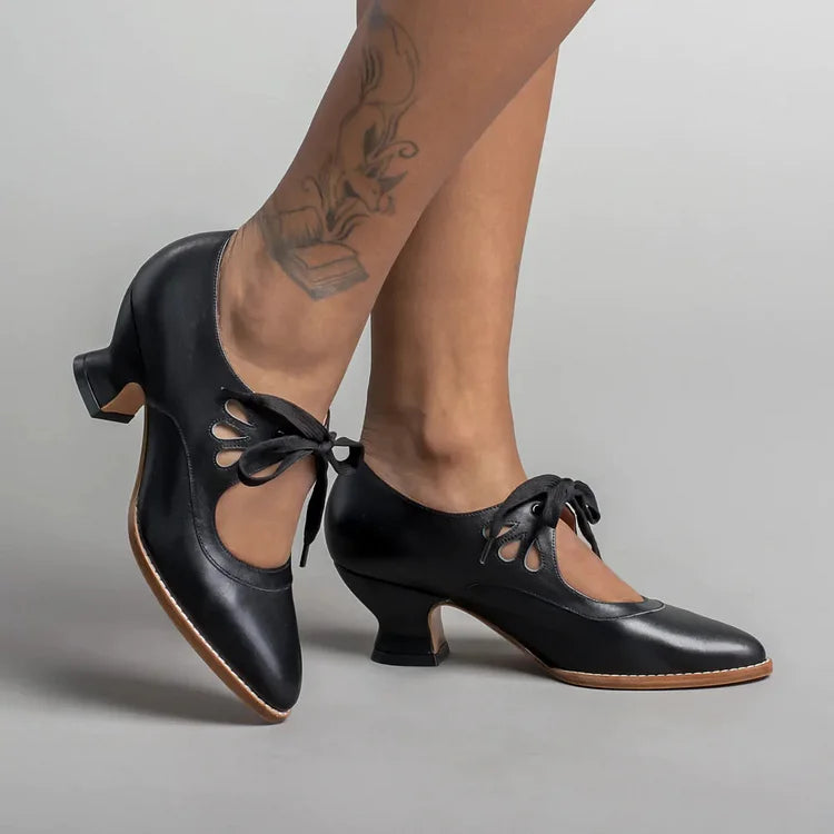 Edwardian Leather Shoes For Women