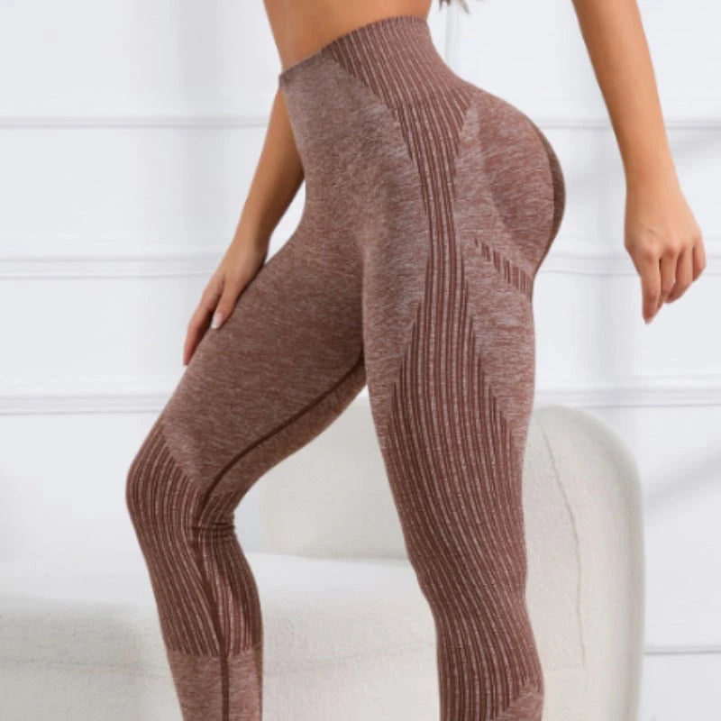 Women's Sculpting High-Performance Leggings with textured design