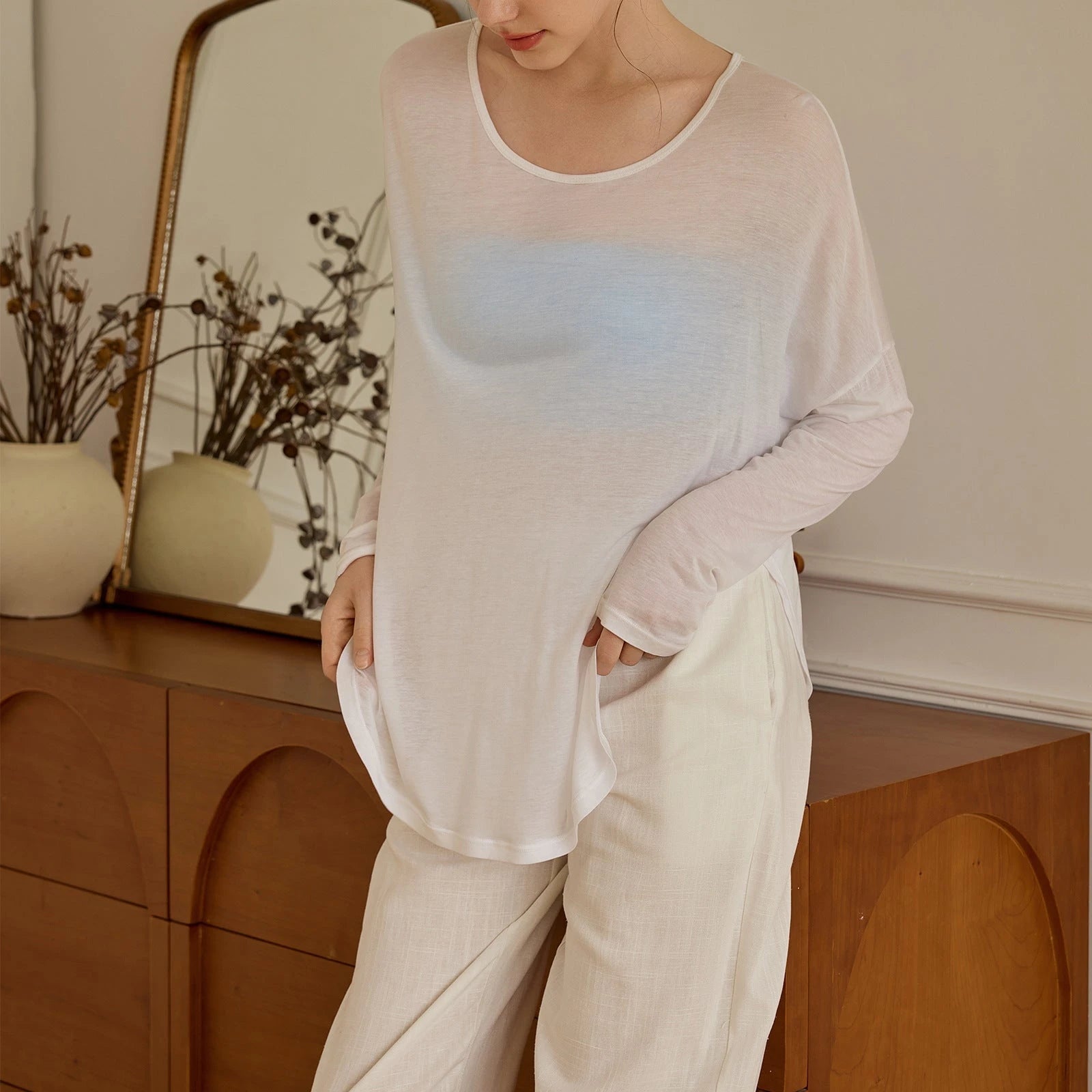 Women's Casual Long Sleeve with a Comfortable Oversized Cut and Stunning Material Quality