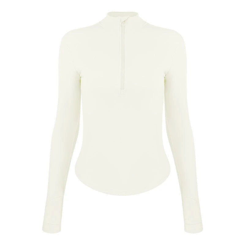 Women's functional shirt with stand-up collar