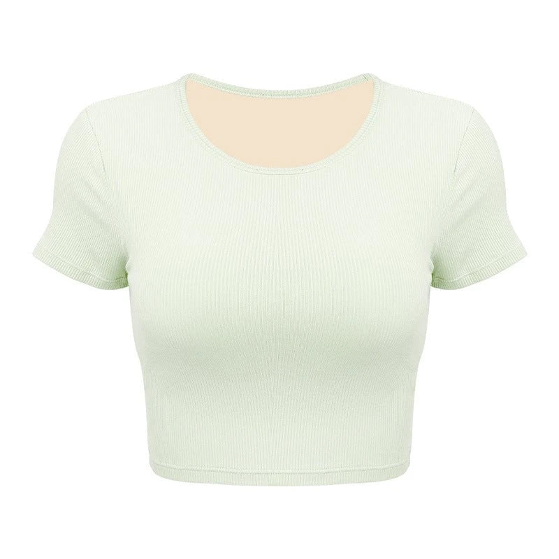 Women's Short Sleeve Ribbed T-Shirt