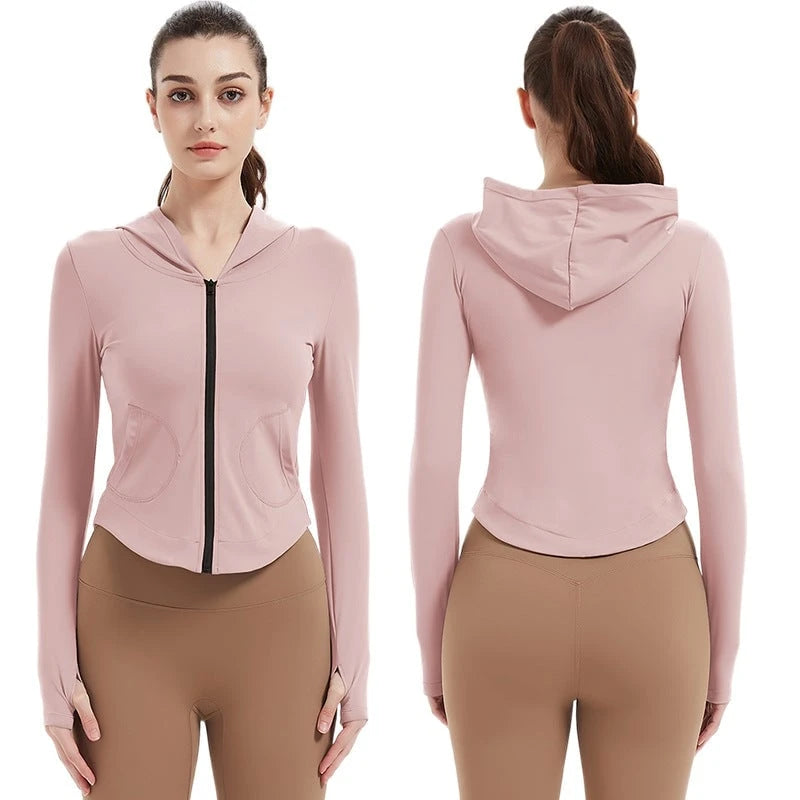 Women's sports jacket with hood