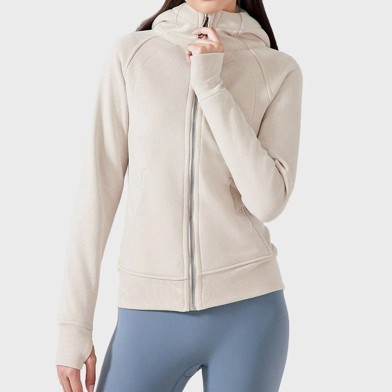 Women's Cozy Athletic Zip-Up Hoodie