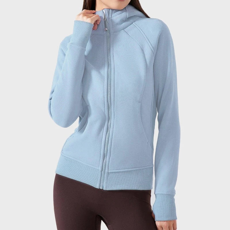 Women's Cozy Athletic Zip-Up Hoodie