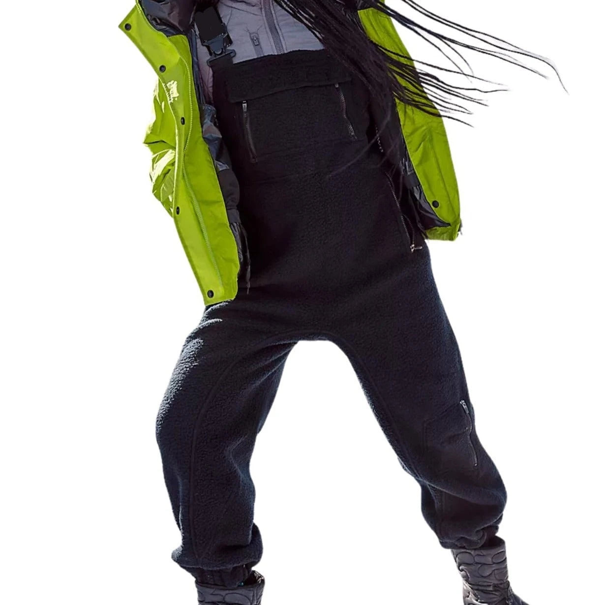 Women's Fleece Utility Overalls