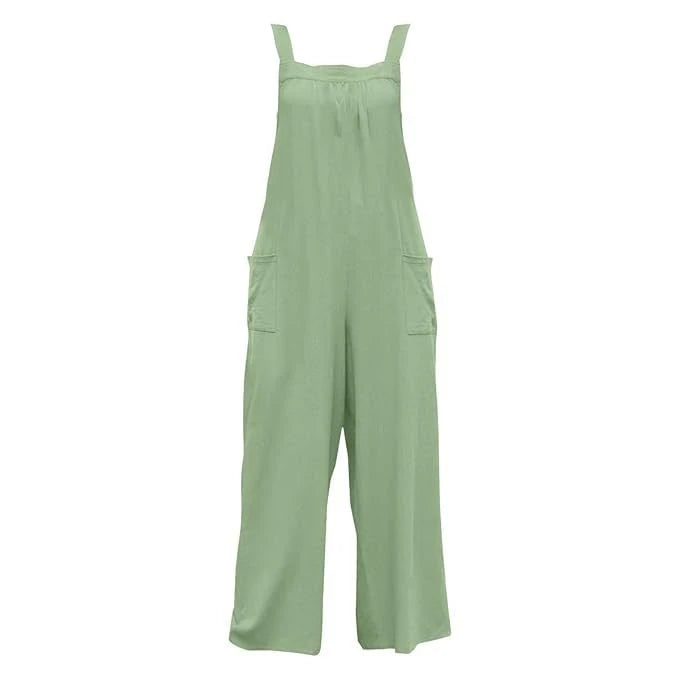 Women's Wide-Leg Overall with Adjustable Straps