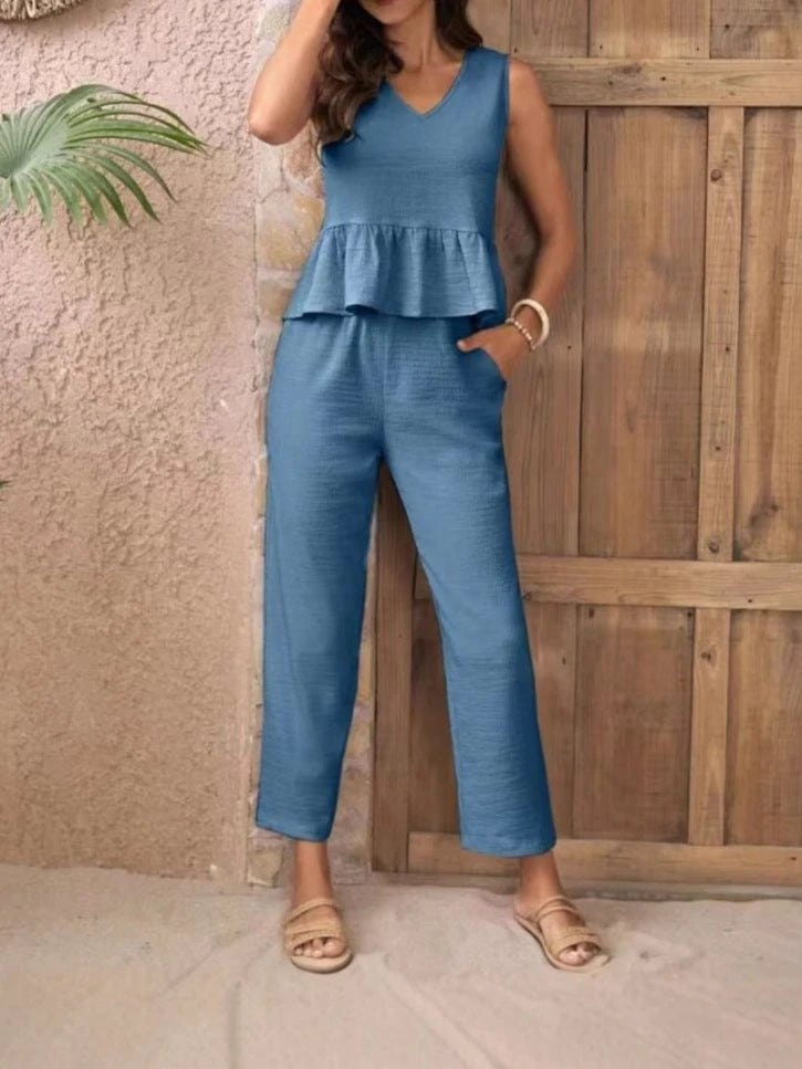 Women's Elegant Jumpsuit with Modern Gatherings and Casual Cut
