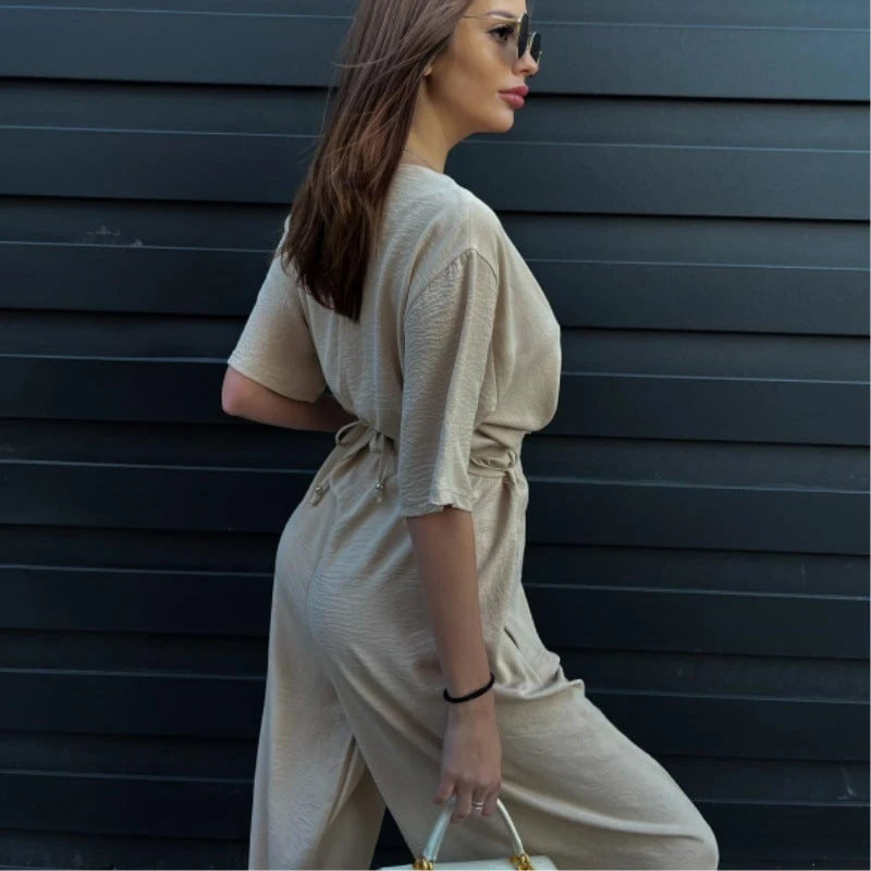 Women's elegant jumpsuit with loose fit