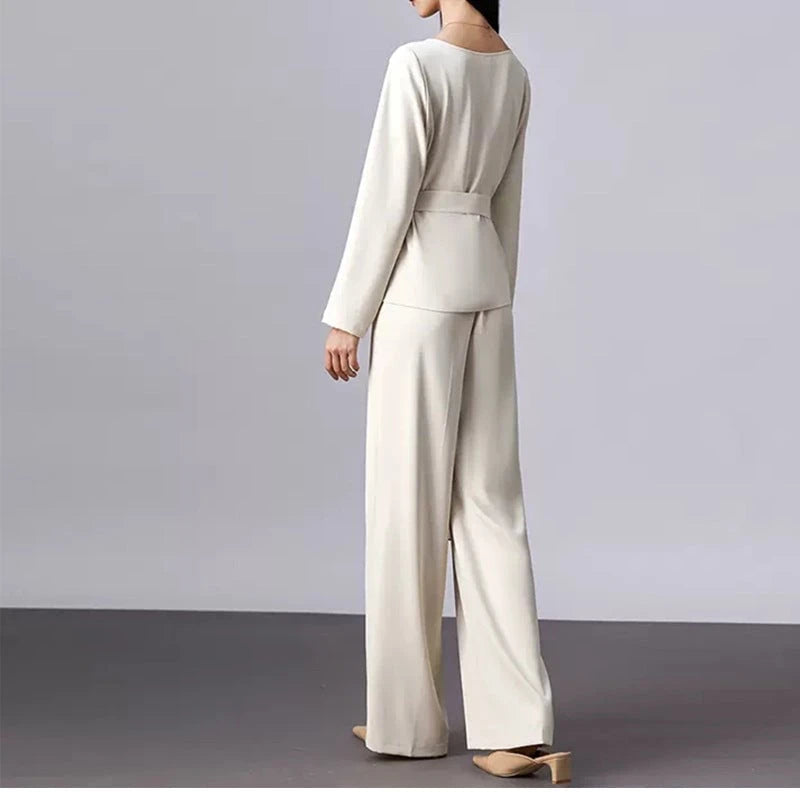 Women's Elegant Belted Jumpsuit