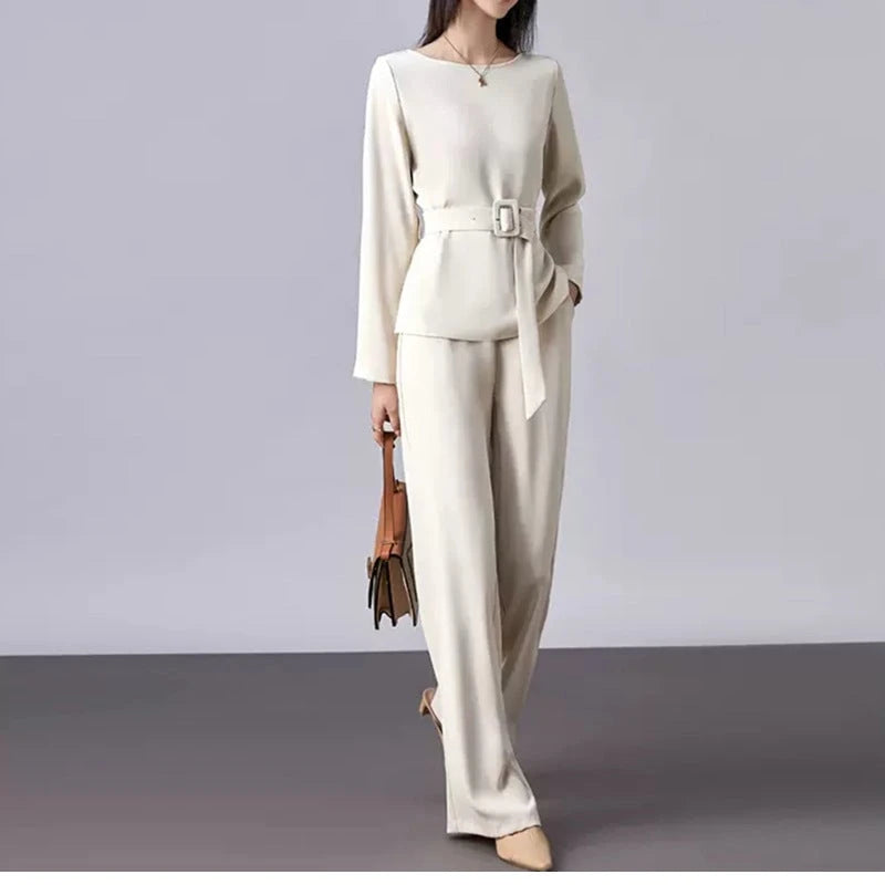 Women's Elegant Belted Jumpsuit