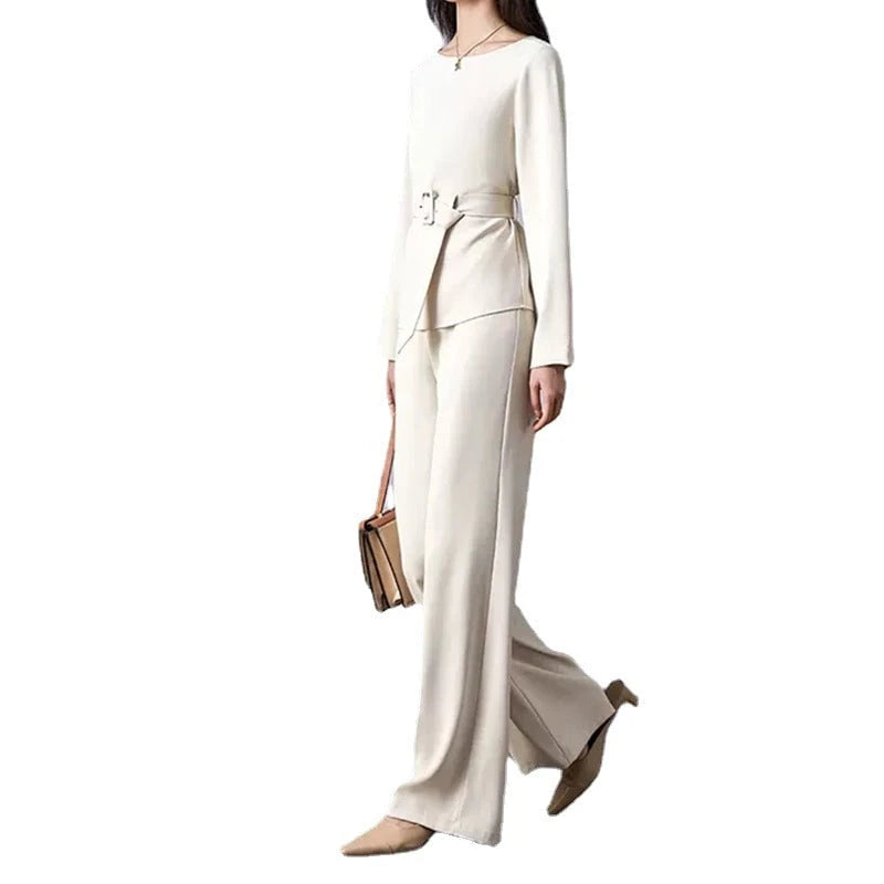 Women's Elegant Belted Jumpsuit