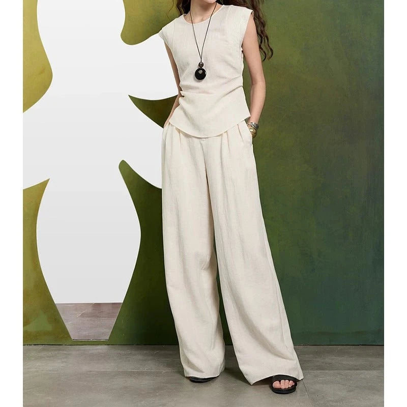 Women's Tailored Wide-Leg Jumpsuit