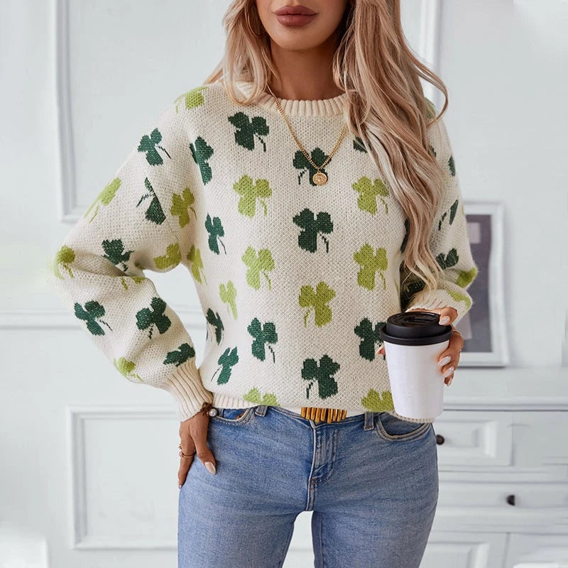 Women's patterned pullover