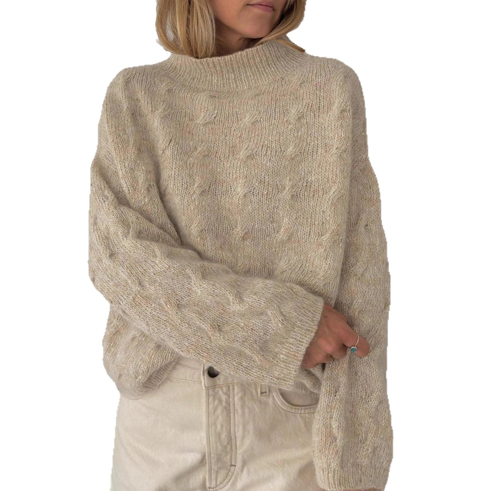 Women's chunky knit pullover