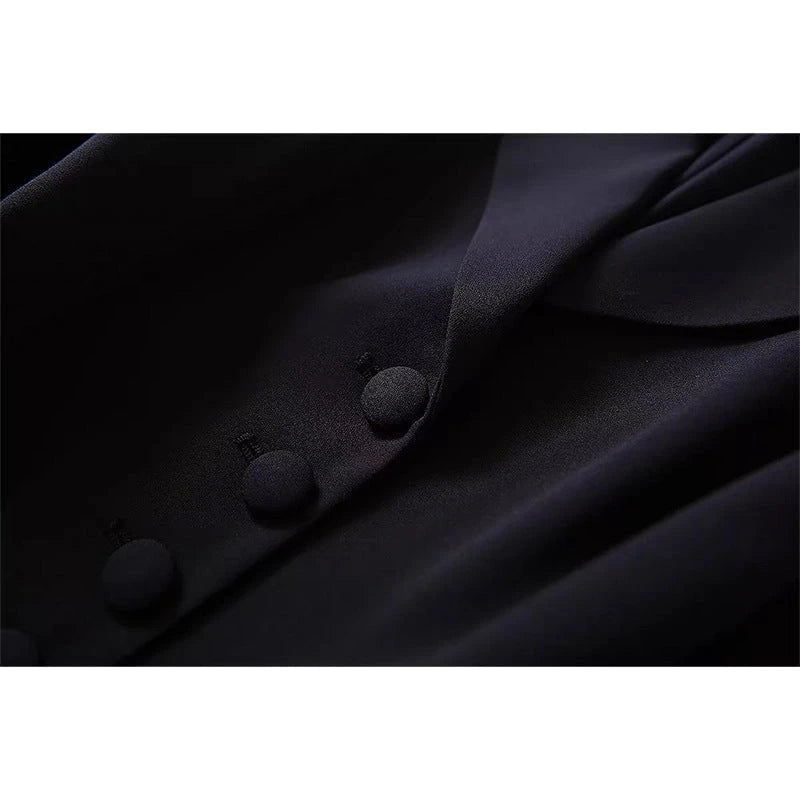 Women Tailored Peplum Suit Set