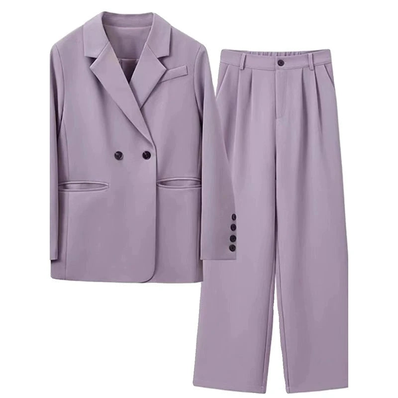 Women's Tailored Suit Set with Relaxed Silhouette