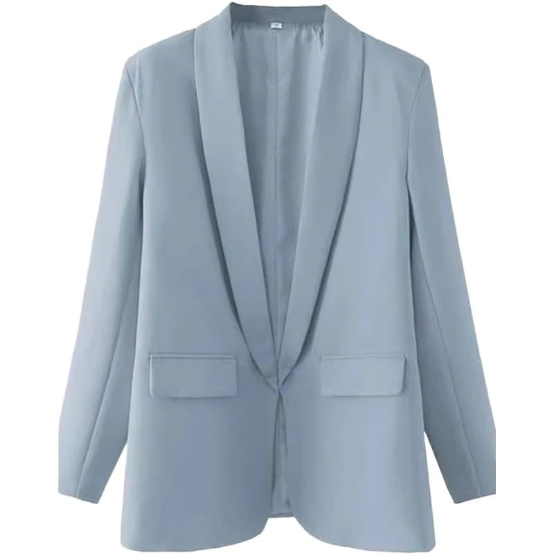Women Tailored Open Blazer