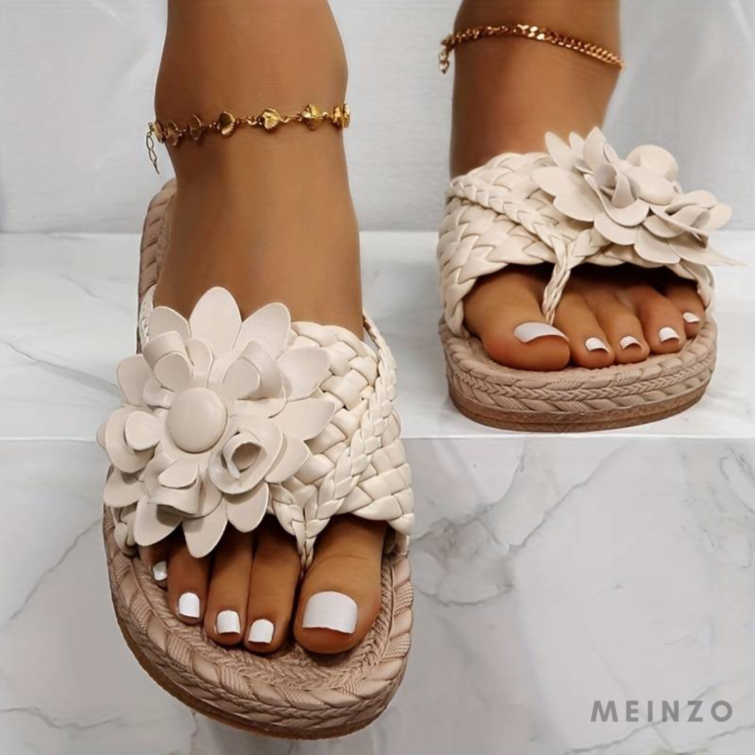 Flip FlopsWomen's Sandals With Open Toe And Elegant Braided Straps