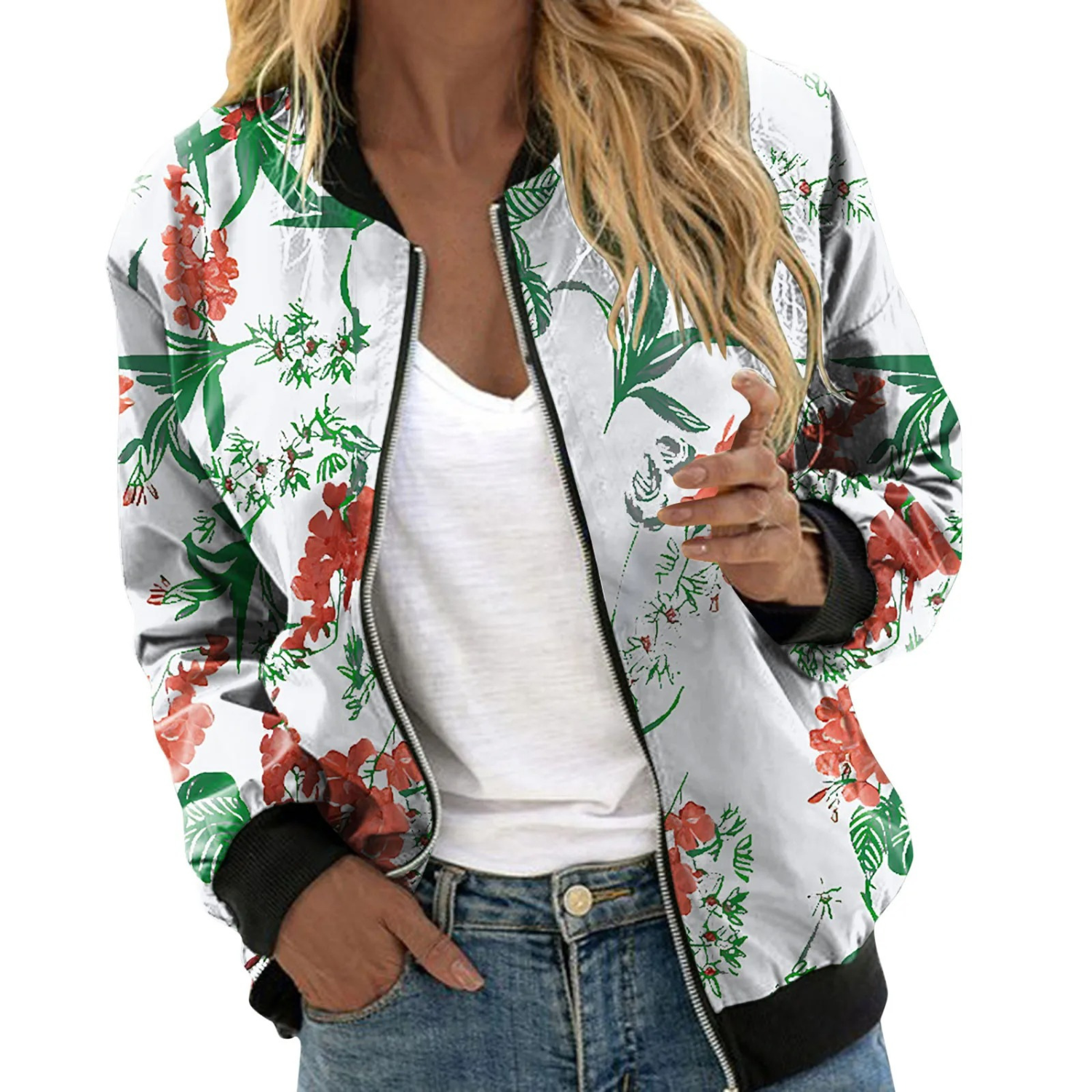 Lysse | Flower Bomber Jacket