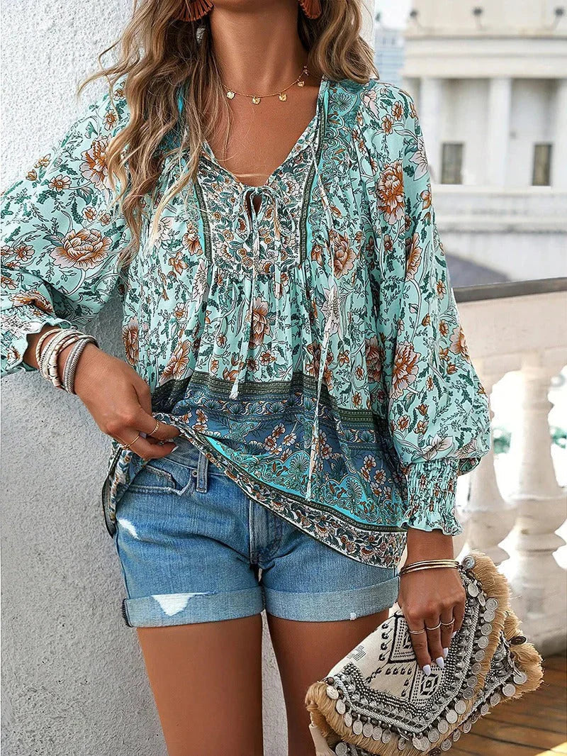 Lysse Fashion | Flower Blouse With Long Sleeves For Women