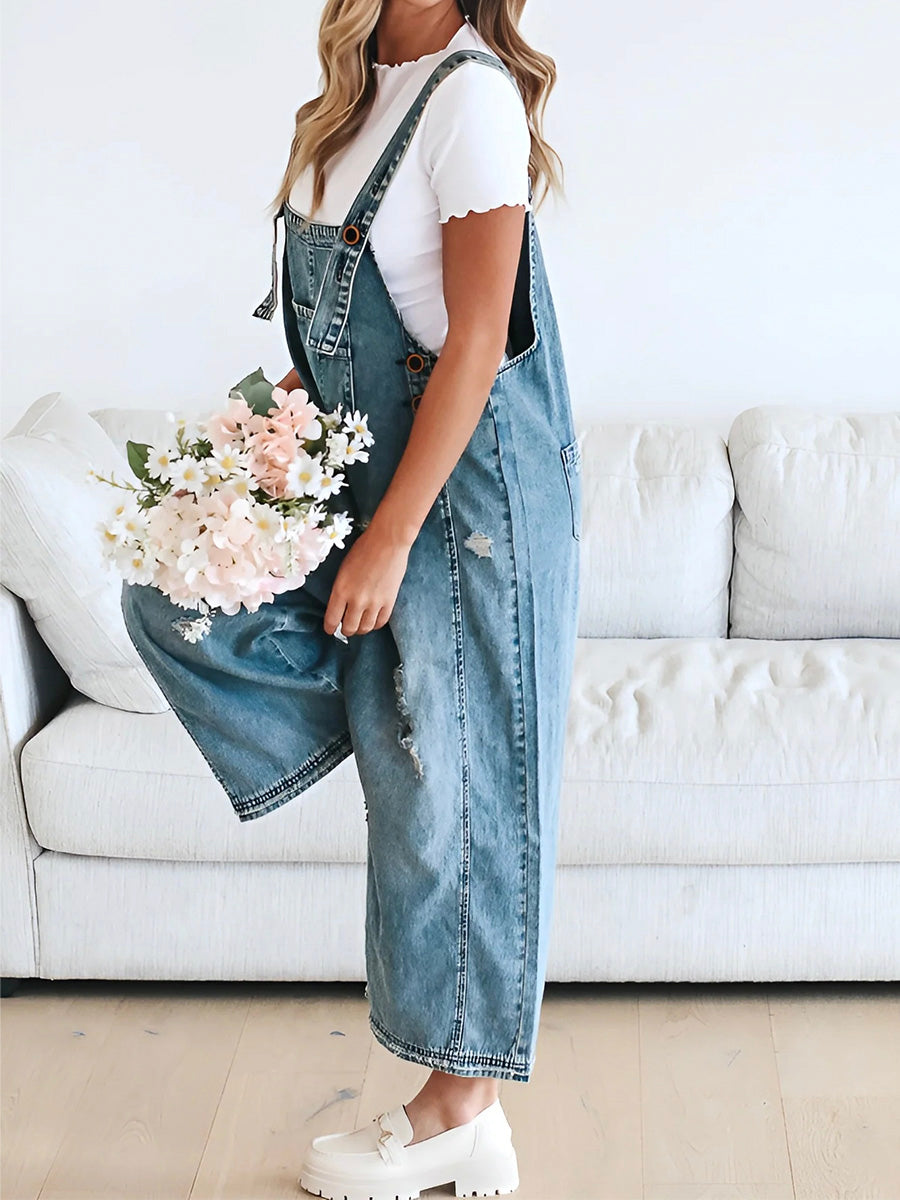 Denim Jumpsuit Women Baggy Jeans Overall