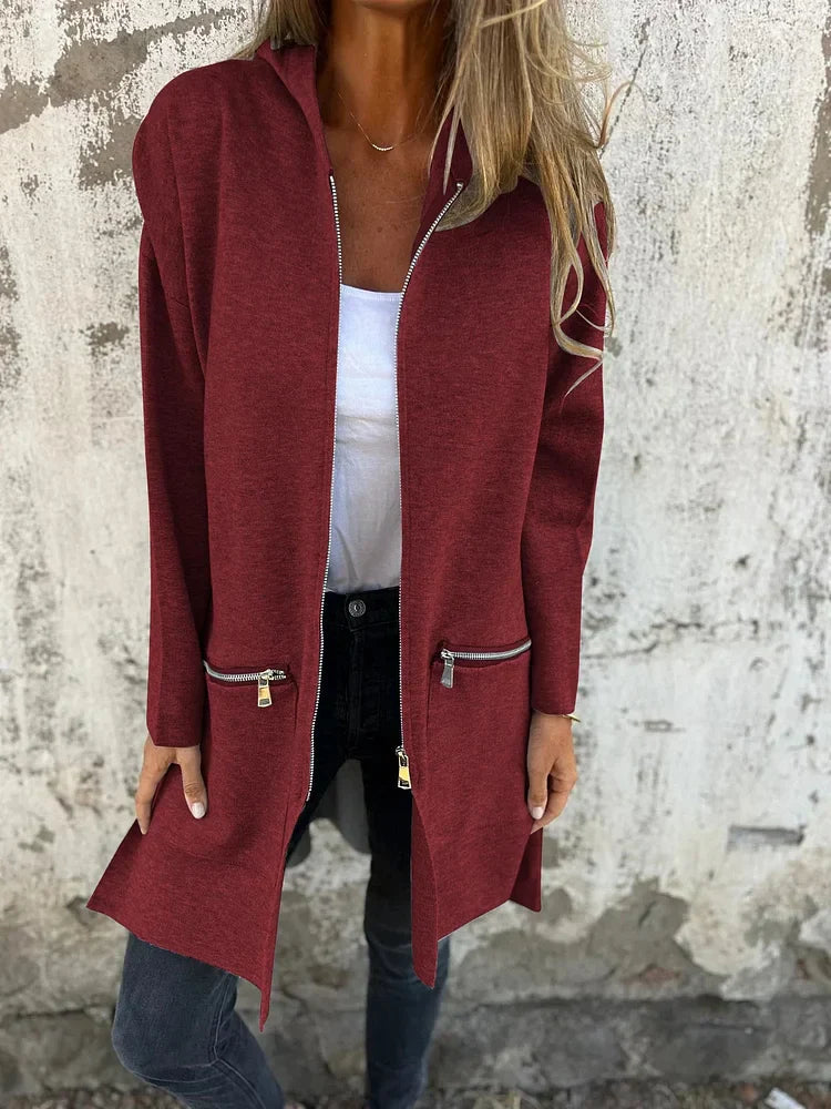 Lysse | Crew Neck Zipper Long Sleeve Casual Jacket