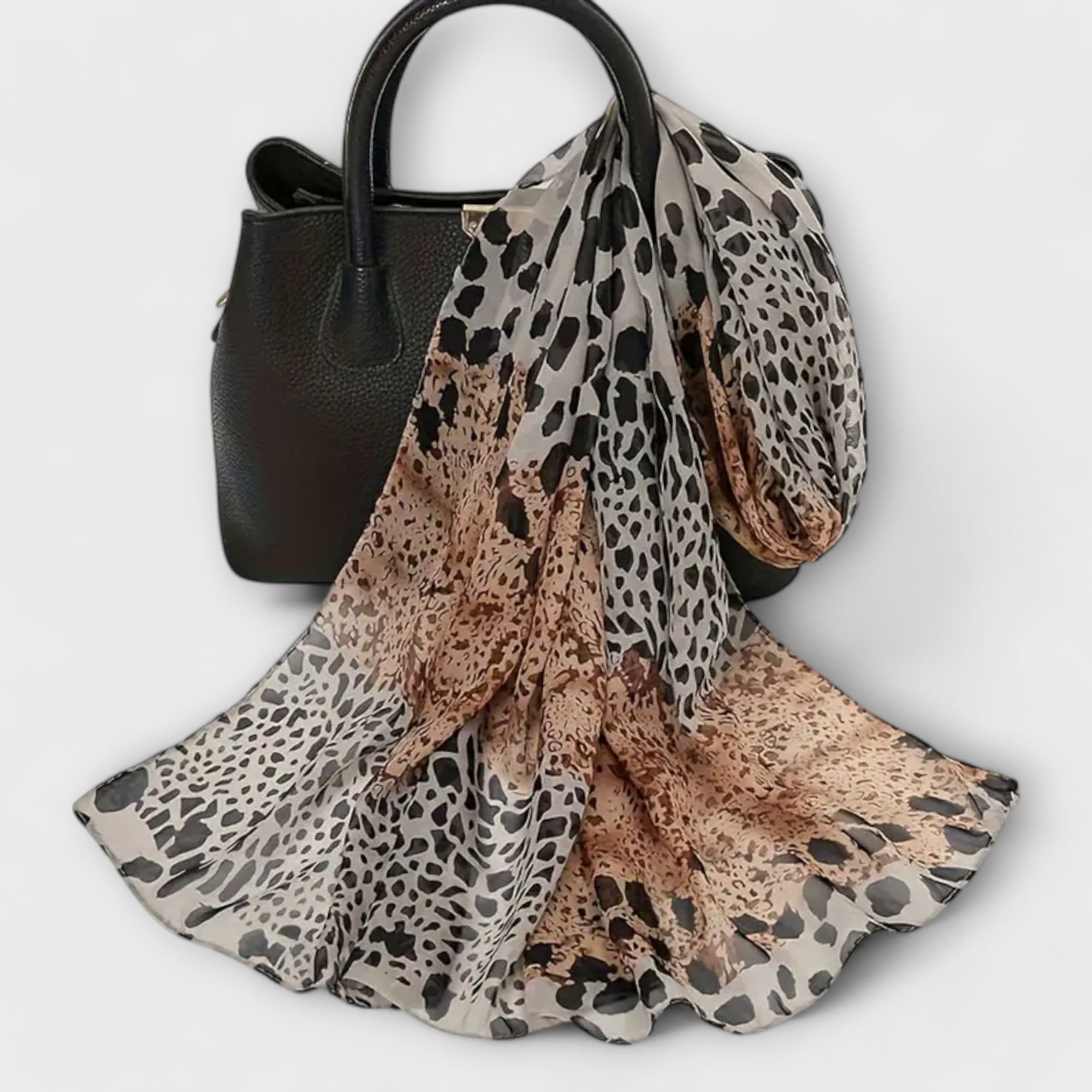 Leopard Chiffon Scarf