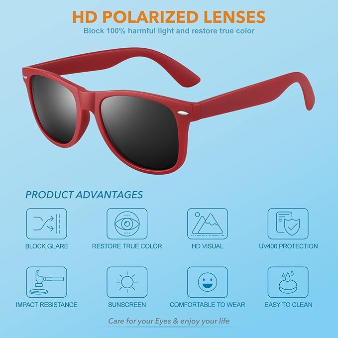 80s Retro Polarized Sunglasses