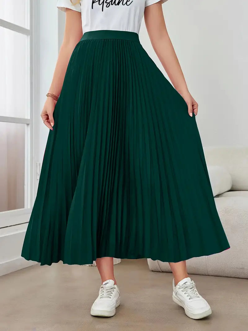 Dazzling Daydreams Pleated Maxi Skirt