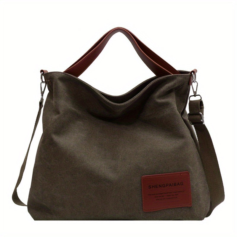 Adelebag Simple Shoulder Bag Made Of Canvas