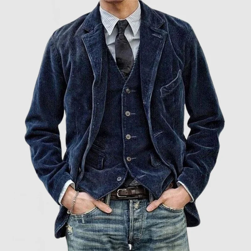 Stylish Vintage Set of Blazer and Vest