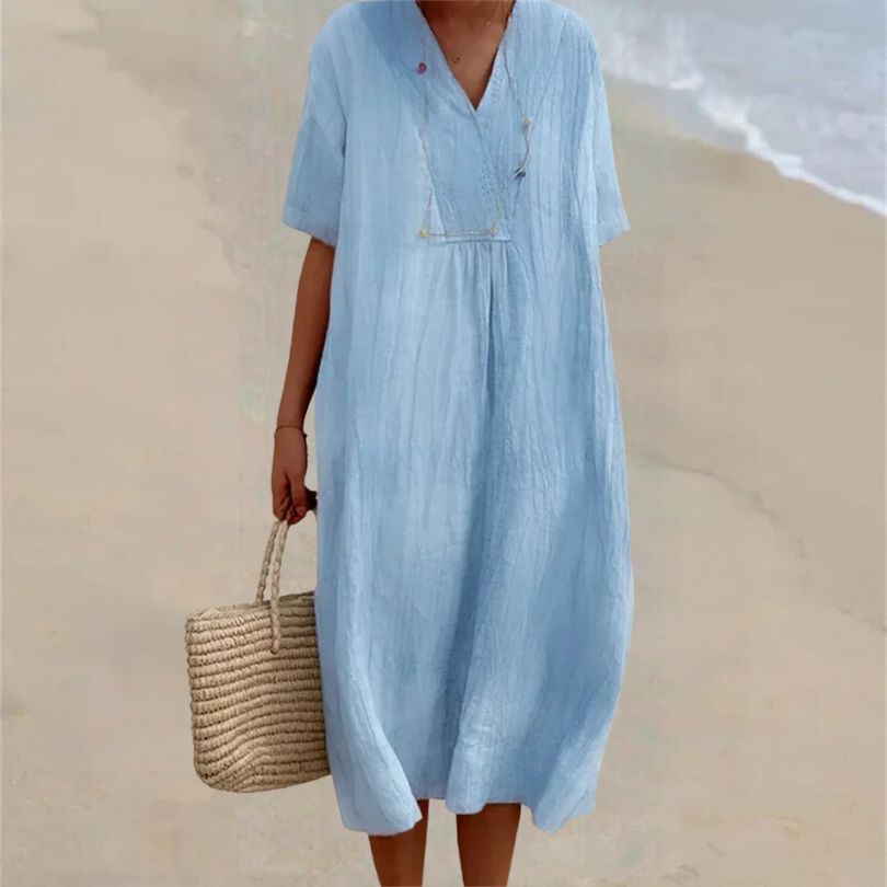 Comfortable dress made of linen