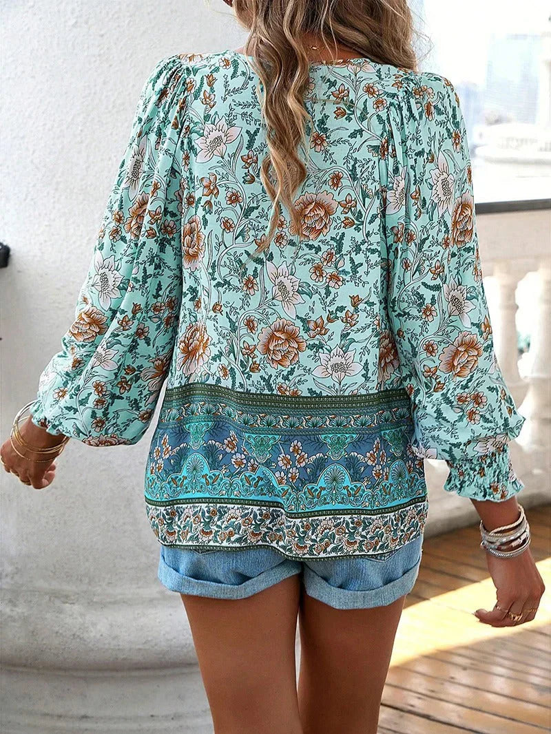 Lysse Fashion | Flower Blouse With Long Sleeves For Women