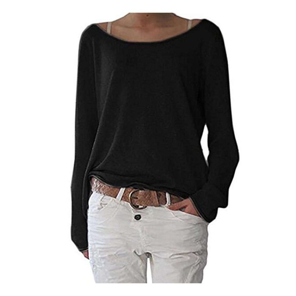 Fine knit pullover with round neckline