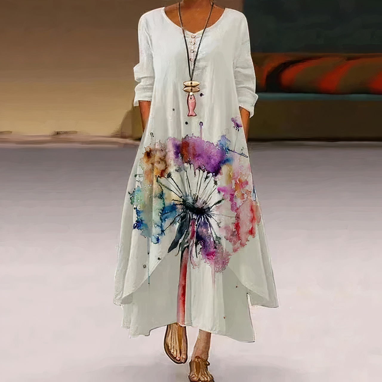 Elegant Fashion Cotton Dress