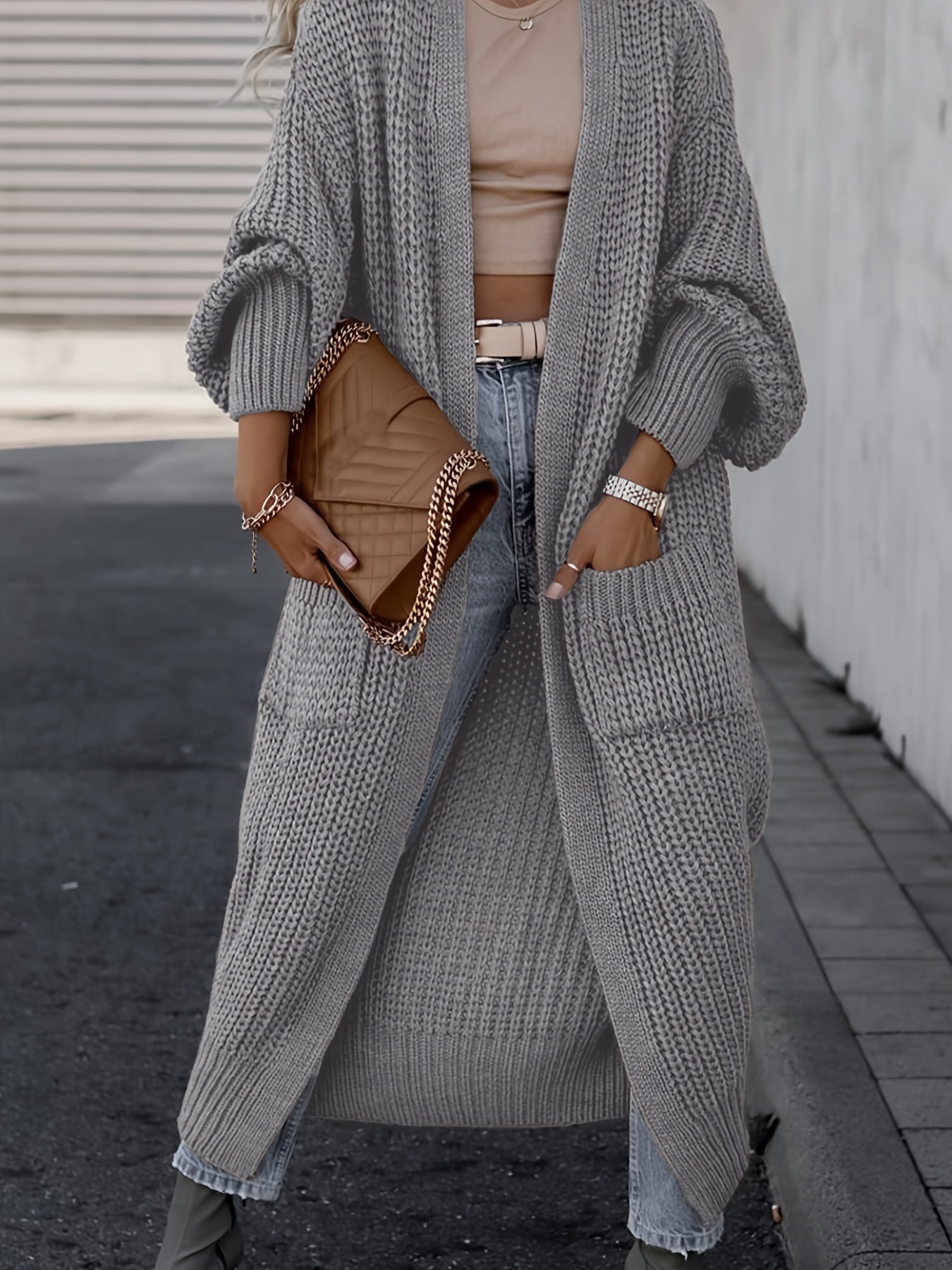 Ww Wool Knit Cardigan With Pockets for Women Perfect for Everyday Life