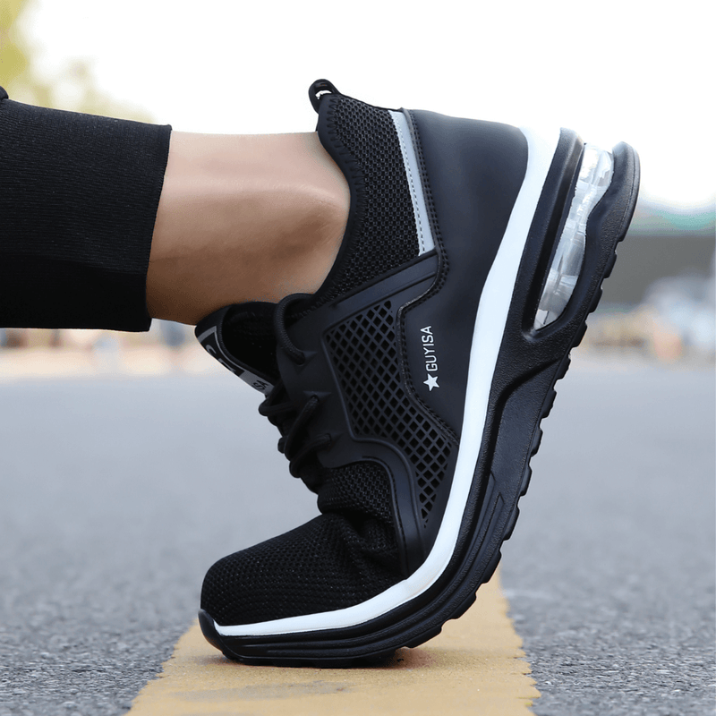 Light Slip-resistant Safety Shoes With Air Cushioning