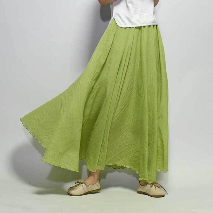 Casual Draping Boho Maxi Skirt for Women