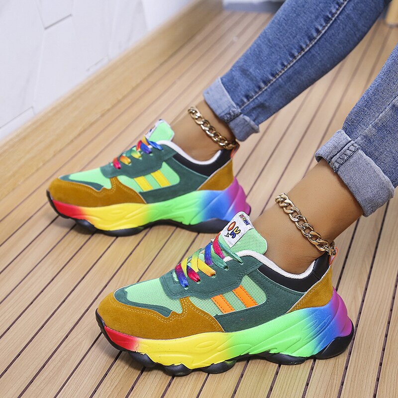 Swiftstep Comfortable Rainbow Sneakers