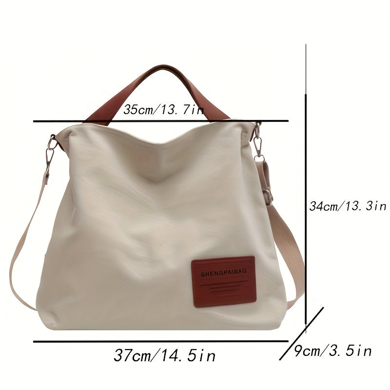 Adelebag Simple Shoulder Bag Made Of Canvas