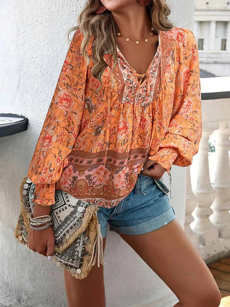 Lysse Fashion | Flower Blouse With Long Sleeves For Women