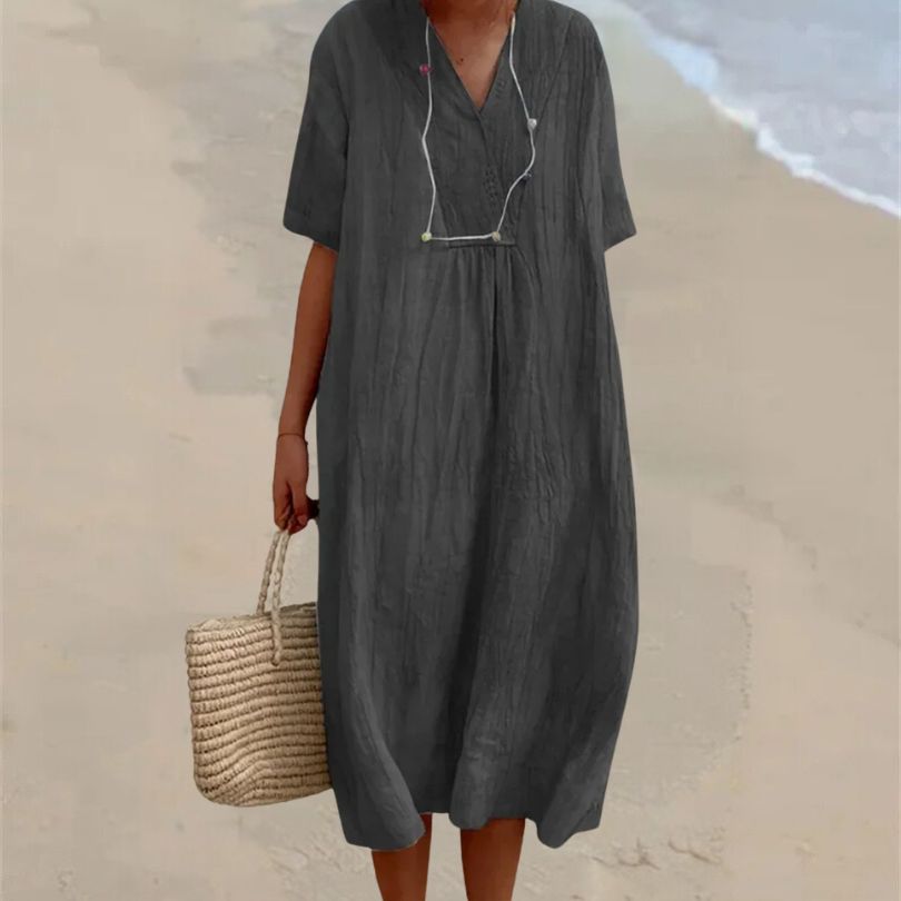 Comfortable dress made of linen