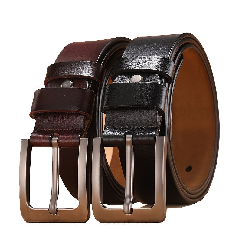 Genuine cowhide leather belt